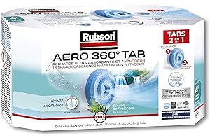 RUBSON AERO 360 TAB. Recharge ultra absorbante et anti- odeur.