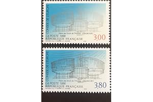 TIMBRE FRANCE par des Livres Express. Timbre Neuf** de Collection Authentique. France Timbre de Service Conseil de l'europe 1996 Nos 116 et 117 Neufs sans charnière.