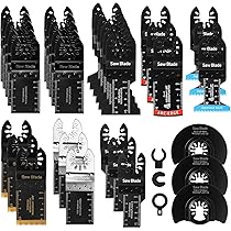 Set 20 Lame Per Multitool Oscillante - 34mm, Per Legno, Metallo, Plastica - Foto 7