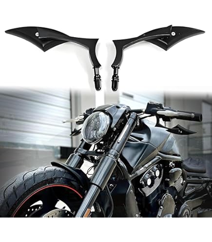 Specchietti Moto A Forma Di Goccia Per Harley - Regolabili 360° - Compatibili Con Sportster, Softail, Touring - Foto 1
