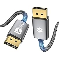 Silkland [Certificato VESA] Cavo Displayport 1.4 2M, 4K@144Hz, 2K@240Hz, 2K@165Hz, 2K@144Hz, HBR3 32.4Gbps, HDR, DSC 1.2, HDC