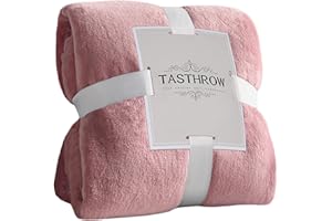 TASTHROW Rosa Kuscheldecke Flauschig Decke Fleecedecke 150x200cm, Kuschlige Weiche Warme Decken, Wohndecke Sofa Decke für Zimmer Deko, Wohn- & Kuscheldecken