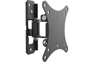 RICOO Supporto monitor muro S7611 Girevole Inclinabile Schermo PC 13-27" (33-69 cm) Staffa TV universale Televisore LED/LCD VESA 75 x 75 100 x 100