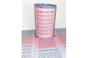 KOKO ROSE DESIGNS Money Tin Challenge Sticker Only (Pink, 600)