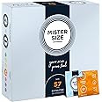 MISTER SIZE 57mm Ultra-Sensitive Condoms for Men - Extra Thin, Extra fine, Extra lube/Made from 100% Natural Rubber Latex in Your Size L - XL/Real Feel Pack of 36