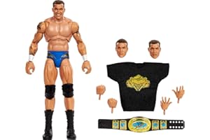 Mattel WWE Ultimate Edition Randy Orton 6-inch Action Figure & Accessories Fan Takeover Set, 10+ Pieces Include Swappable Heads & Hands, JCX43