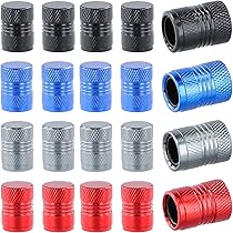 16 Tappi Valvole Pneumatici Auto - Alluminio Anodizzato Multicolore - Foto 3