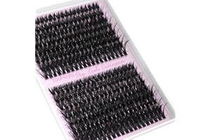 YOONOYA Pestañas pelo a pelo 320PCS Individuales Lash Cluster 80D+100D 9-16mm Mixed D Curl Pestañas Postizas Extensión de Pestañas (80D+100D-9-16mm-MIX)