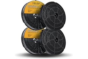 YELID 4 Aktivkohlefilter Dunstabzugshauben für Elica CFC0038668 CFC0140343 Typ 57 / AEG Electrolux 4055171138 4055217501 / Whirlpool 48400008824 / Bosch 12020221 / Siemens 10005582