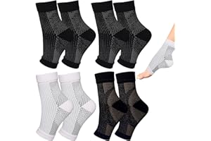 FANGCCC 4 Paare Orthopädische Kompressionssocken,Orthoback Socken Kompressionsstrümpfe Damen Und Herren,Kompressionssocken Damen