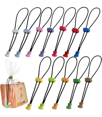 Rotho Onda Set van 10 sluitingsclips voor grote zakken, Kunststof (PP) BPA-vrij, groene, (14.0 x 11.5 x 1.5 cm