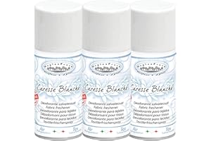 HygienFresh Deodorante Spray Profumo Tessuti Igienizzante Mangia Odori Fumo per Abiti Tende Divani Cassetti Armadi Speciale Lavanderie Idea Regalo Natale Fomula Professionale 150 ml (Caresse Blanche)