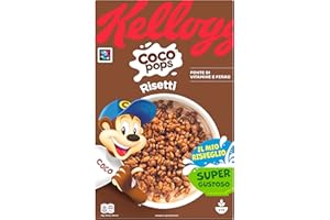 Kellogg's Coco Pops | Risetti al Cioccolato | Delizioso Riso Soffiato con Cacao | Confezione Singola da 400g (1 x 400g)