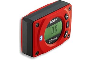 SOLA - GO! smart - Winkelmesser digital mit Bluetooth - digitale Wasserwaage mit LCD - Fernsteuerung über Smartphone und App - Neigungsmesser magnetisch mit V-Nut - bevel box magnetic - IP54