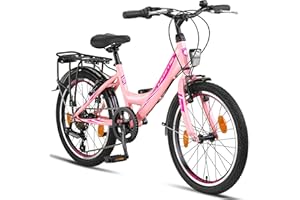 ‎LICORNE BIKE Licorne Bike Stella Premium City Bike in 20",24",26",28" Fahrrad für Mädchen, Jungen, Herren und Damen 21 Gang-Schaltung (6 Gang bei 20 Zoll) Hollandfahrrad Citybike