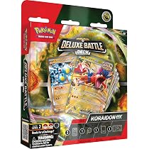 Pokémon JCC : Deck De Combat Deluxe Koraidon Ex - Jeu 60 Cartes Prêt à Jouer + Accessoires & Code Online