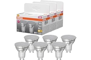 OSRAM Reflector LED Spot Superstar PAR16 50 regulable, blanco cálido 2700 K, 3,7 W, GU10, 36°, 350 lm, 15.000 h, para focos, iluminación de acento y vitrinas.,3-Pack