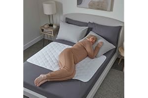 wasserdichte Bettauflage von GuardedSleep | Abwaschbares Betttuch in Premium-Qualität für Erwachsene oder Kinder mit InkontinenzGeeignet für Doppel- und Einzelbetten | Diskretes Weiß