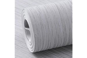Trafagala Light Grey Mix Plain Thick Textured Wallpaper Free No Match Striped Wallpaper for Adults Kids Bedroom Living Room Hallway Stairs Lounge