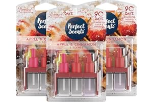 Perfect Scents 3 Scents Air Freshener Refill 3 Pack - Compatible with 3volution Apple Cinnamon 20ml