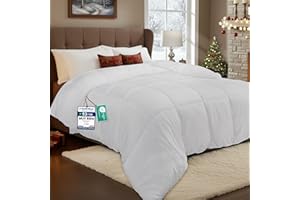 Utopia Bedding Edredón Acolchado 220x240 cm, Edredon Cama 135/150, Verano Relleno Nórdico 200 gr/m² en 100% Suave Microfibra (Blanco)