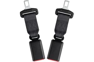 GwaOery Car Seat Belt Extender Automobile Adjustable Red Fixing Strap Vehicle Seat Belt Universal Vehicle Holder Insert Coaster Polyester Soft Buckle Covers Car UK
