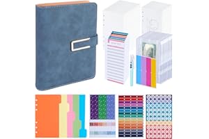 AIVORO Planificador de Presupuesto, Carpeta de Presupuesto Sobre Francés A6, Carpeta Libro para el Hogar Planificador A6 Sobres de Efectivo Método de Sobre