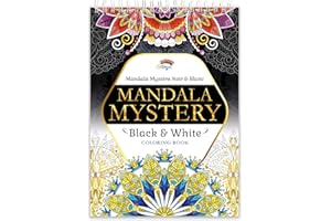 Colorya Mandala Edycja Tajemnica Vol. II Czerń I Biel - A4 - Kolorowanka Dla Dorosłych - Kolorowanka Mandala Antystresowa Zen - Kolorowanka