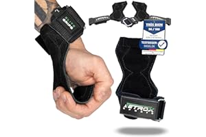 Netrox Sports® - Elite Grips Attirage pour le bodybuilding, l'haltérophilie, la musculation et le fitness - Spécialement conçu pour les poids lourds - Sangles de levage extra fortes pour les hommes et les femmes