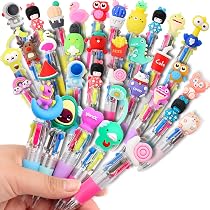 Coyiwa 32 Penne Gadget Compleanno Bambini 4 Colori - Penne Colorate, Kawaii Penna Multicolore Bambini,Animali Penne Regalini Fine Festa Compleanno, Regali Divertenti Penna