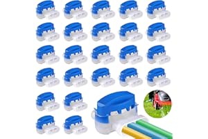 CRESBEL 25 Pezzi Connettore Gel per Cavo, Impermeabile Connettori Robot Tagliaerba Riempito di Gel Resina Morsetti per Cavi per Esterno Rasaerba Robt Automatico Giardino Outdoor