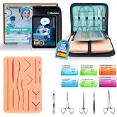 Suture Kit with Realistic Pad | Surgical Suture Kit for Practice, Suture Kit for Medical and Nursing Students, with Instrumen