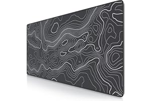 TITANWOLF - XXL Mouse Mat - Mouse Pad 900 x 400 x 3mm –Speed Gaming Mouse Pad - Extra Large - Table Mat Large Size - improved Precision and Speed – Topography