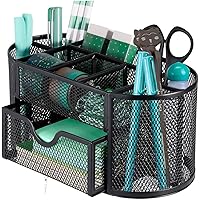 Büro Schreibtisch Organizer, Netume Metall Mesh Stiftehalter/Tisch Organizer/Stiftebox mit Schubfach für Schreibtisch…