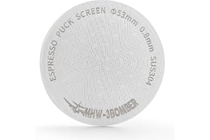 MHW-3BOMBER Puck Screen 54 mm, 0,8 mm tjock espresso-sil för portahållare, 180 μm ädelstål espresso puck skärm, espressotillb