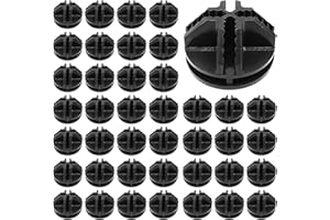 VADUDA 40Pcs Wire Cube Plastic Connectors Black C&C Grid Connectors Modular Storage Cubes Interlocking Connectors for DIY Shelving and Cabinet Modular Organizer Closet Clasp Buckle