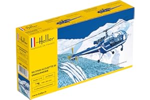 Heller - 80286 - Construction Et Maquettes - Sa 316 Alouette Iii Gendarmerie - Echelle 1/72ème