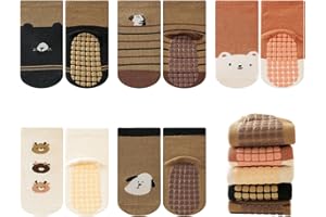 outfit spring Skarpetki antypoślizgowe dla niemowląt, skarpetki zimowe jesienne dziewczynki chłopca, małe bawełniane skarpetki z uchwytem, unisex noworodek zwierzęta sportowe skarpetki zestaw 0-5 lat