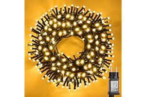 JTSIOV 20M 200LED Guirlande Lumineuse Sapin de Noel, IP44 Étanche, 8 Modes Guirlande Lumineuse Exterieure et Intérieur, Jardin Lumineuse pour Noel, Magasins, Saint-Valentin, Anniversaires