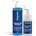 Bodywise 1% salicylic acid body wash 250ml & oil control face wash 120ml | helps to prevent body acne & cleanse skin | helps to reduce and prevent face acne | paraben and sulphate free|