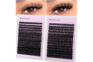 Wendy Lashes Individual Eyelashes 60D+80D Cluster Lashes Kit, Enskilda ögonfransar D-Curl 10-18mm ögonfranskluster Fluffiga ryska ögonfransförlängningar Naturligt(60D+80D-0,07D1018)