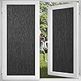 Total Blackout Window Privacy Film,Static Cling Non-Adhesive Window Film 100% Light Blocking No Glue Heat Blocker Black Window Sticker for Day Sleep,Baby Nap Security 35.4 Inch x 6.5 Feet