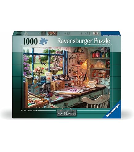 Puzzle Ravensburger 1000 Pezzi, Serie Books Bits & Bobs, Rarità Vintage