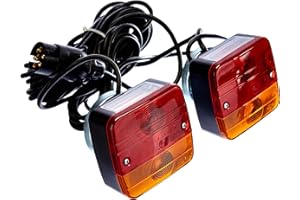 ‎BERGER + SCHRÖTER GMBH Berger + Schröter 20125 Anhängerbeleuchtung 3 Kammern mit Magnethalter, 9 x 9 cm