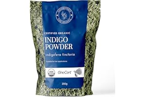 CLEAN BOTANICS 200g Organic Certified Indigo Powder 100% Pure Mendhi Hair Colour Triple Sifted Black Hair Dye