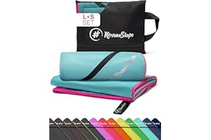 NirvanaShape Serviettes Microfibre | absorbantes, légères, à séchage Rapide | draps de Bain, Serviettes de Voyage, Serviettes de Sport | Idéales pour Les Voyages, Le Sport, Le Yoga, Le Sauna