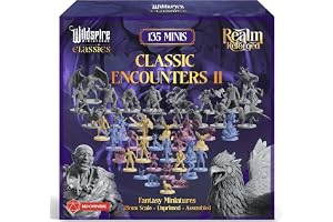 Classic Encounters II – 135 monster och möten för DND-miniatyrer i bulk och Dungeons & Dragons, 28 mm omålade DND Minis, D&D