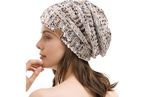 REDESS Slouchy Beanie Hat para Hombres y Mujeres Winter Warm Chunky Soft Oversized Gorro de Punto de Cable