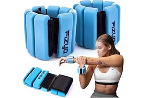‎FIZYO Fizyo Regulowany Zestaw Silikonowych Obciążników na Kostki i Nadgarstki 2 szt Idealne do Fitnessu, Biegania, Jogi, Pilatesu, Rehabilitacji, Basenu na Nogi Ręce, dla Kobiet Mężczyzn