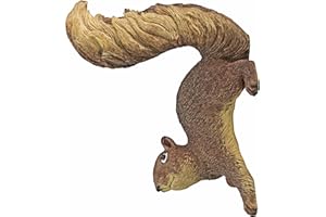 Design Toscano Simone lo scoiattolo Statua del giardino pensile del bosco, poliresina, a colori, 20 cm